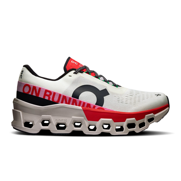 Meet　ホワイト　ホワイト2 On Cloudmonster 2 (WOMENS) Ivory | Red – Runtrip Store
