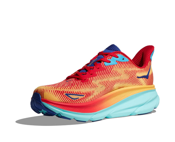 HOKA CLIFTON 9 Wide（Men's） CERISE / CLOUDLESS