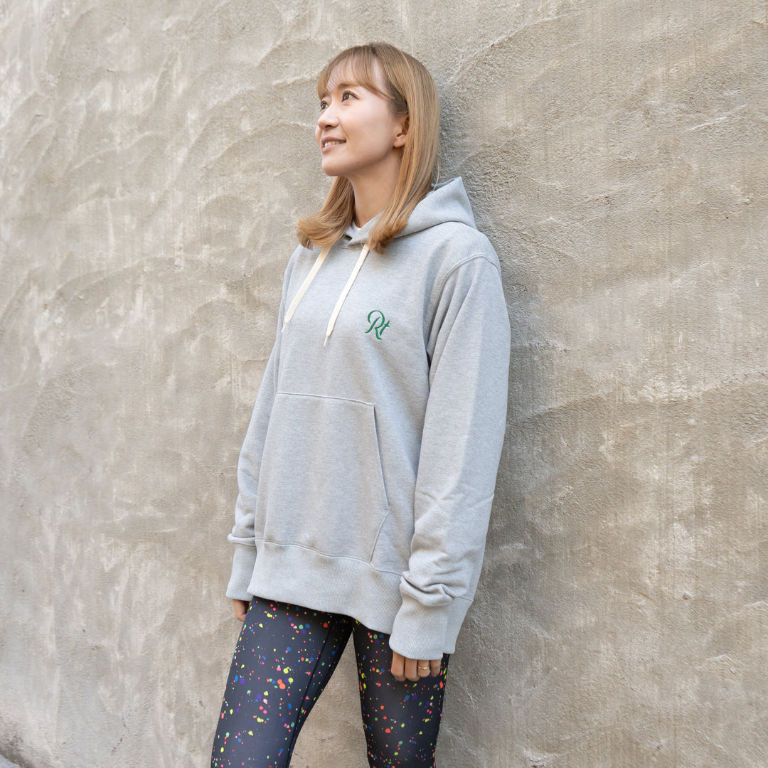 直営店舗販売 HEATHER LOGO BIG HOODIE Rt Back Big Logo Hoodie (Heather Gray) – Runtrip Store