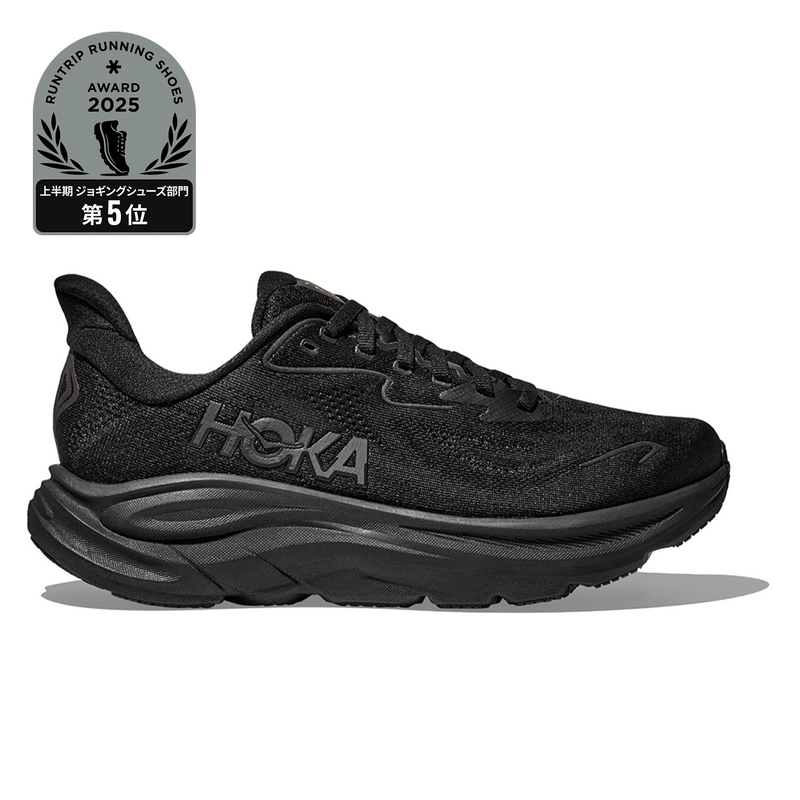 HOKA M CLIFTON 10 (MENS) BLACK / BLACK