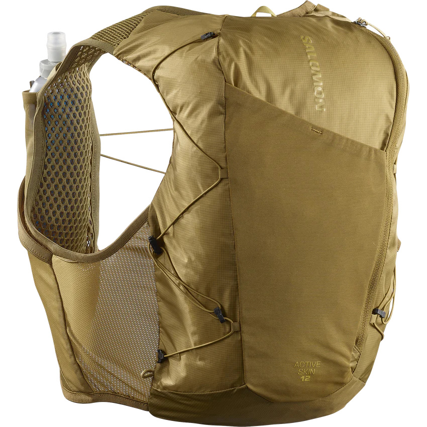 SALOMON ACTIVE SKIN 12 ユニセックス ランニングベスト（フラスク付