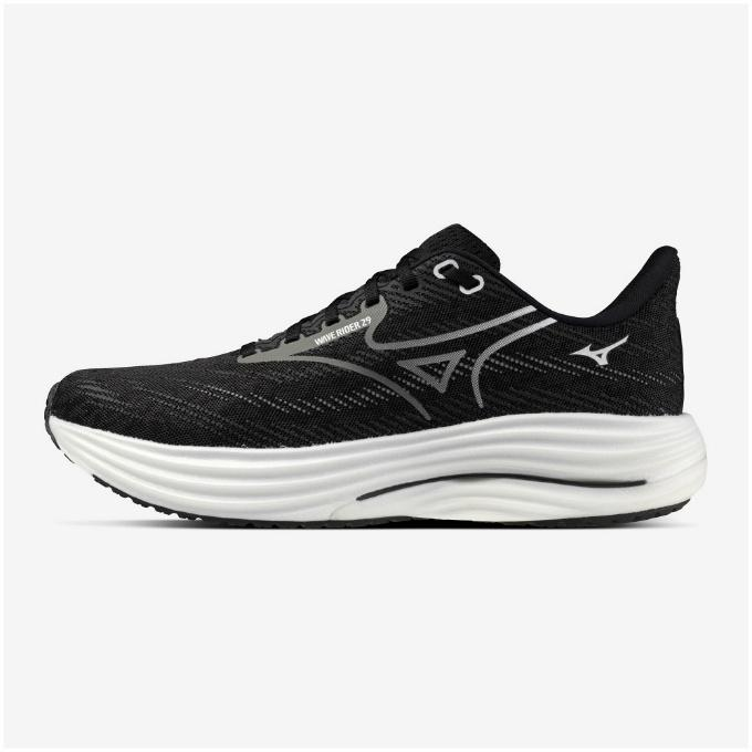 MIZUNO WAVE RIDER 29 (UNISEX) ブラック×グレー×ホワイト – Runtrip Store