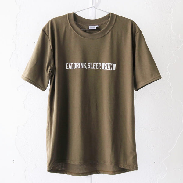 EAT DRINK SLEEP RUN / STREET Tee (Khaki)