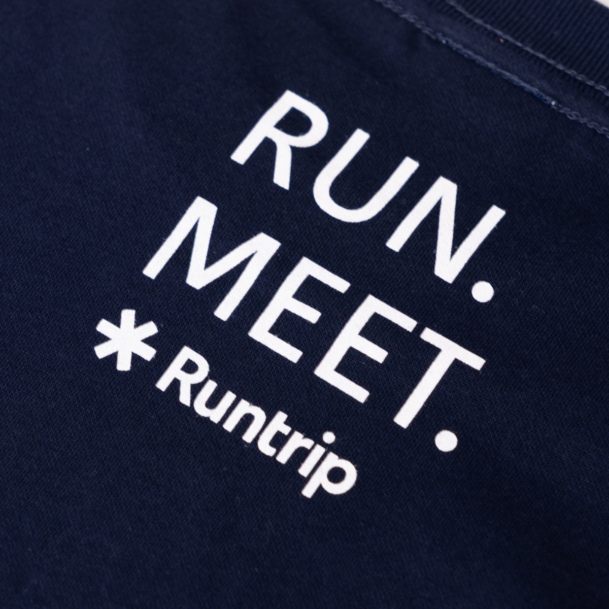Runtrip 刺繍ロゴ ドライクールタッチ Tシャツ