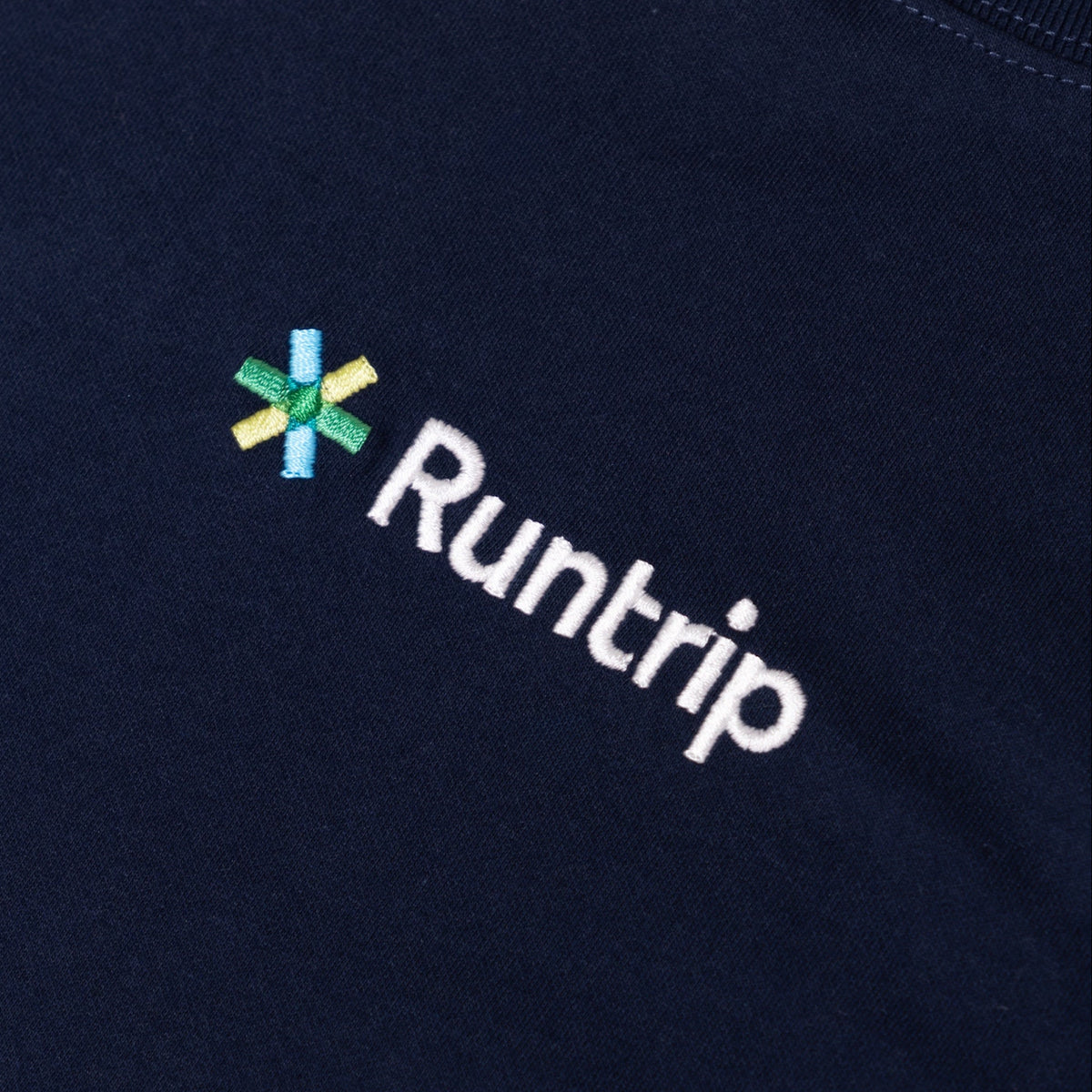 Runtrip 刺繍ロゴ ドライクールタッチ Tシャツ