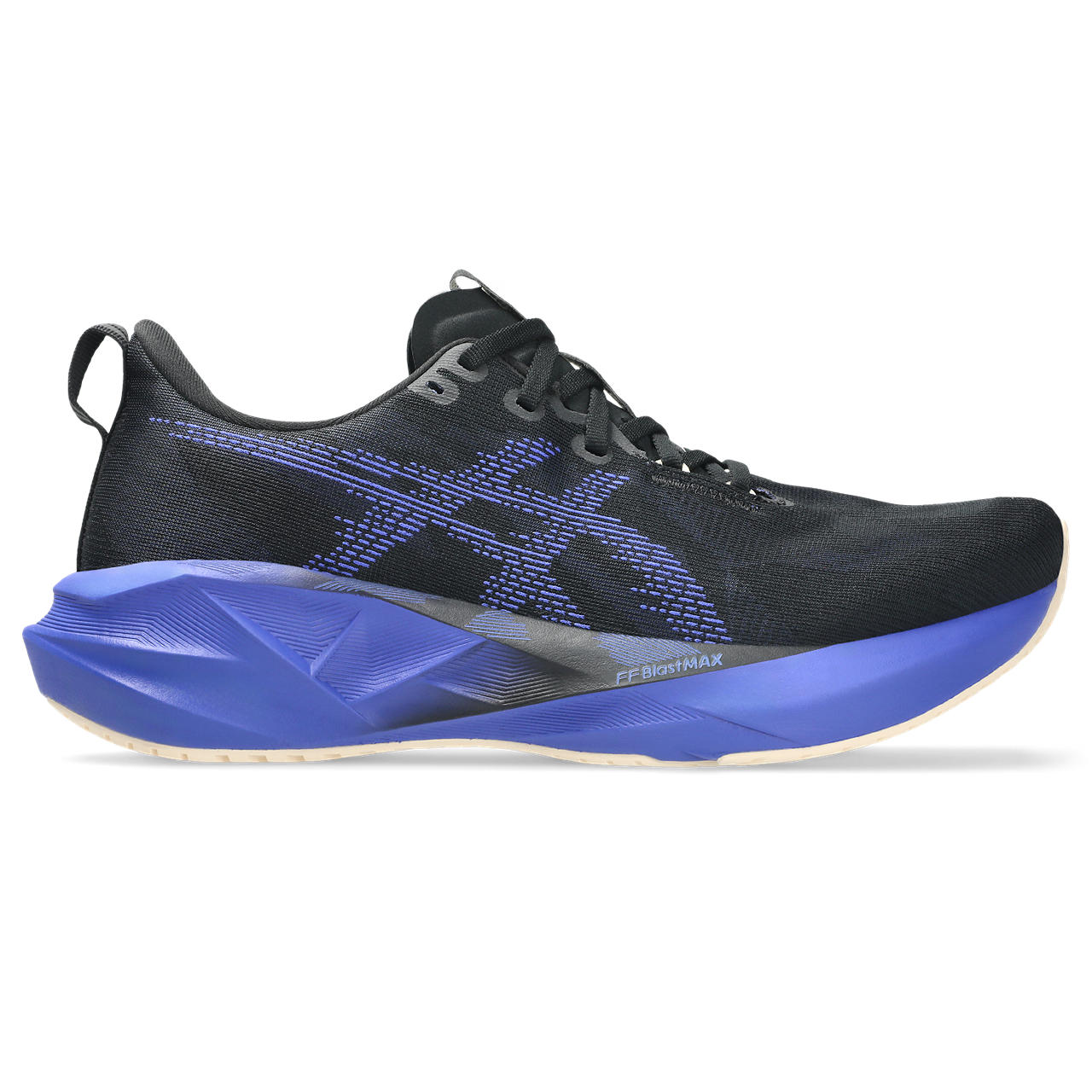 asics NOVABLAST 5 WIDE (Men's) BLACK/COBALT BURST