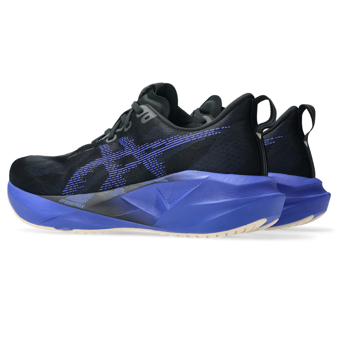 asics NOVABLAST 5 WIDE (Men's) BLACK/COBALT BURST