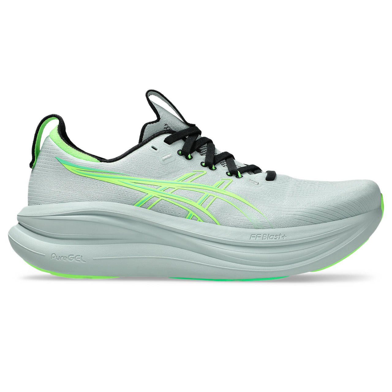 asics GEL-NIMBUS 28 (Men's) COLD MOSS/ILLUMINATE GREEN