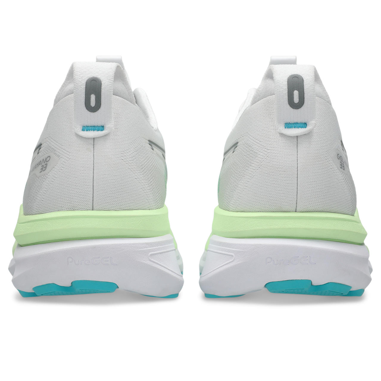 asics GEL-KAYANO 33 (Men's) WHITE/ENERGY AQUA