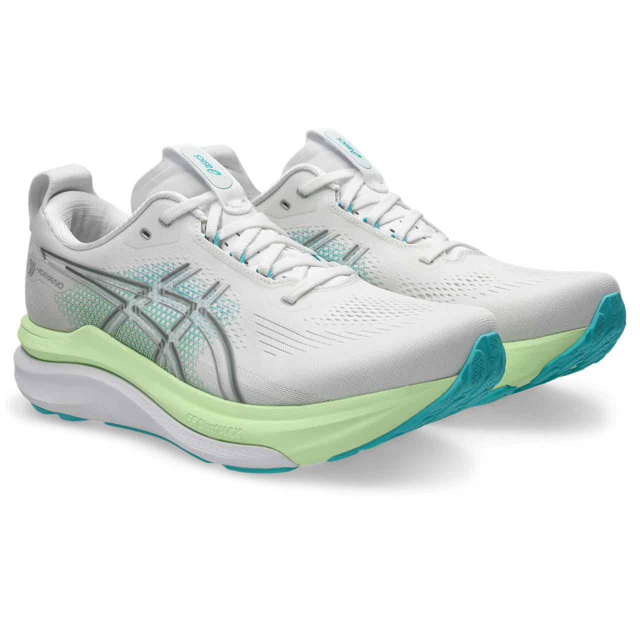 asics GEL-KAYANO 33 (Men's) WHITE/ENERGY AQUA