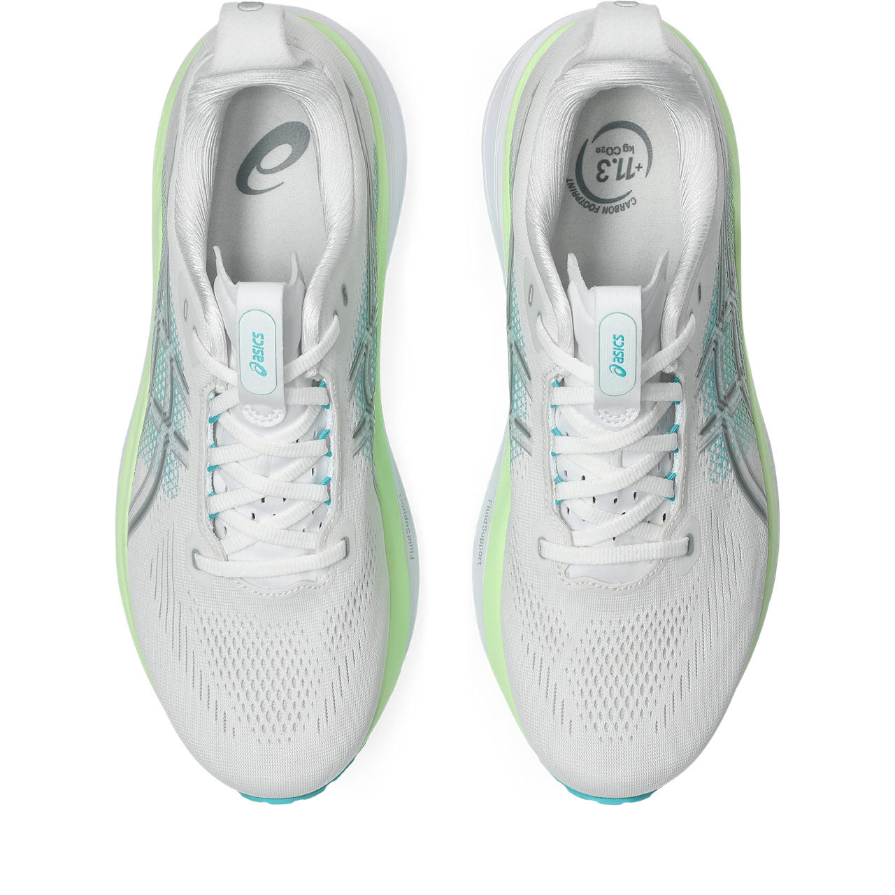asics GEL-KAYANO 33 (Men's) WHITE/ENERGY AQUA