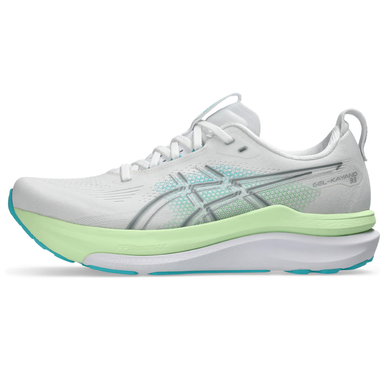 asics GEL-KAYANO 33 (Men's) WHITE/ENERGY AQUA
