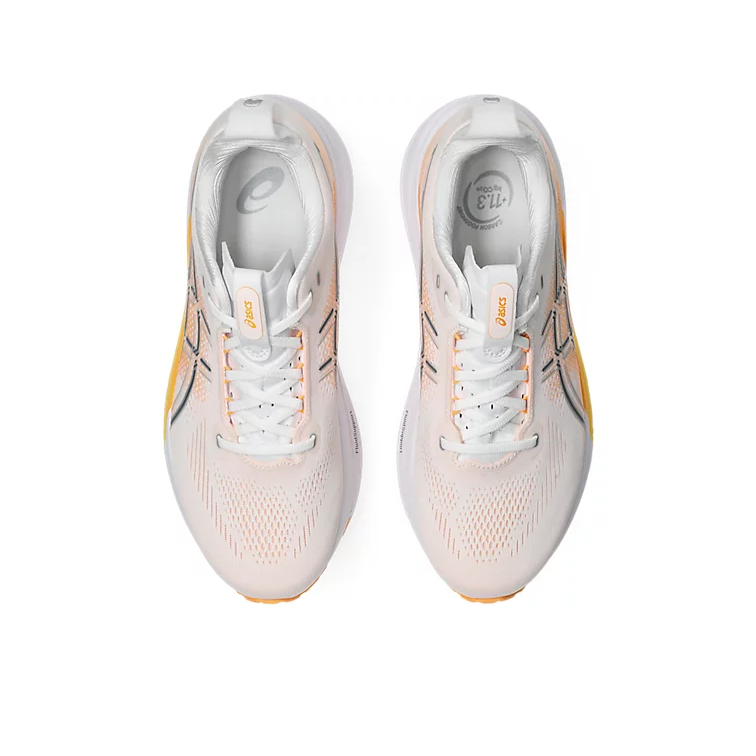 GEL-KAYANO 33 (Men's) WHITE/STADIUM ORANGE