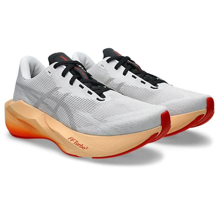 asics NOVABLAST 6 (Men's) WHITE/ORANGE GLOW