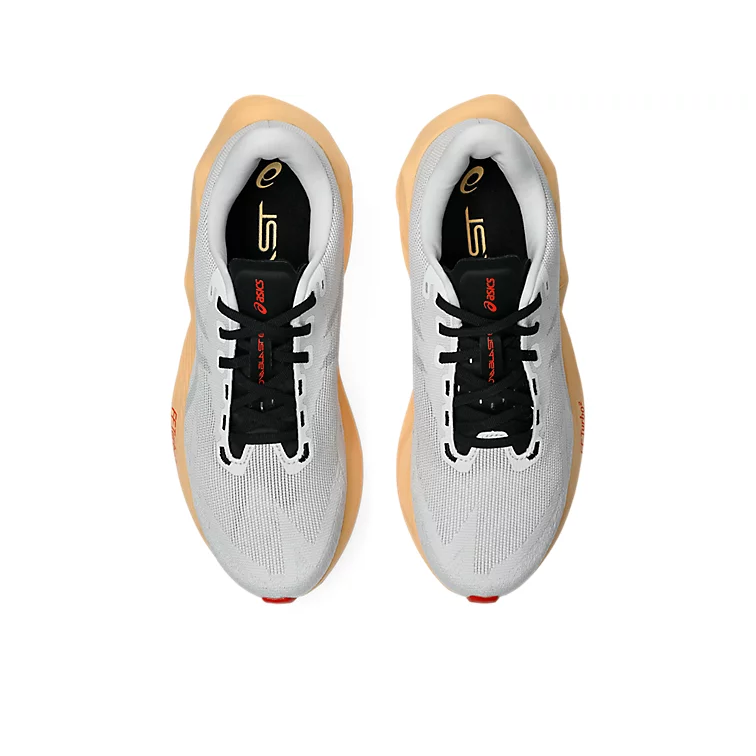 asics NOVABLAST 6 (Men's) WHITE/ORANGE GLOW