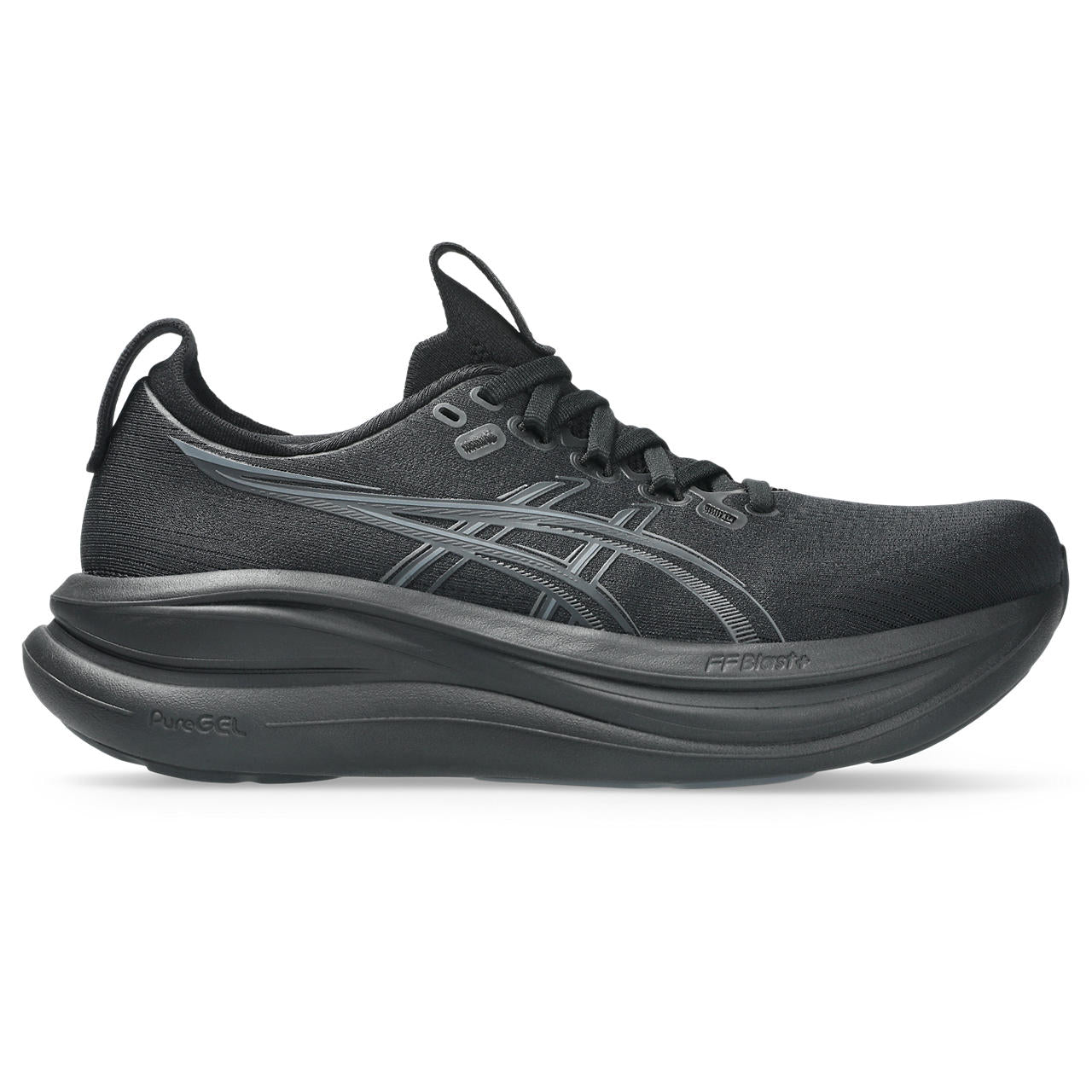 asics GEL-NIMBUS 28 (Women's) BLACK/GRAPHITE GREY