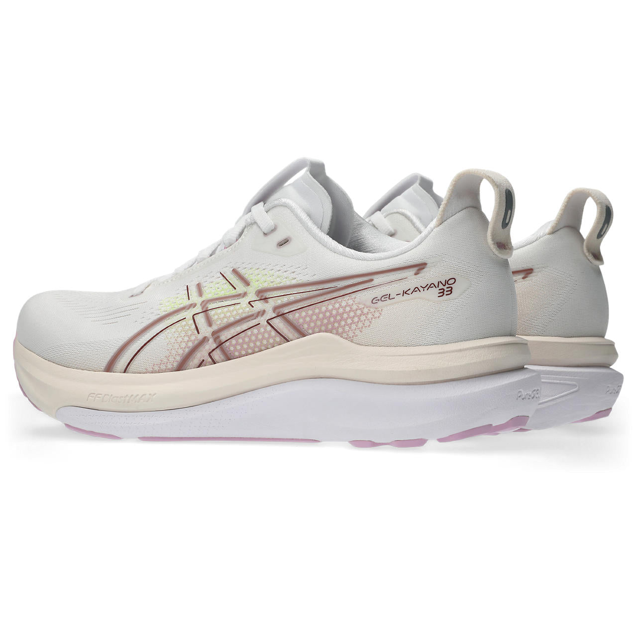 asics GEL-KAYANO 33 (Women's) WHITE/HAZY LILAC