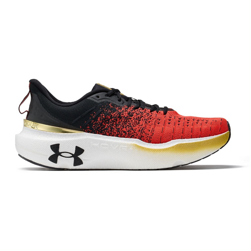 UNDER ARMOUR UA Infinite Elite（Men's） Black / Red Solstice / Metallic Gold