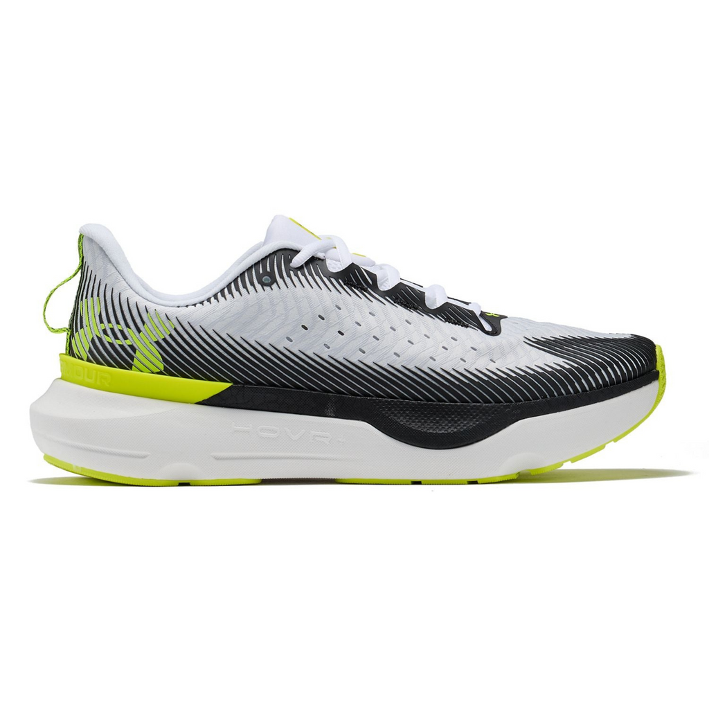 UNDER ARMOUR UA Infinite Pro（Men's） White / Black / High Vis Yellow –  Runtrip Store