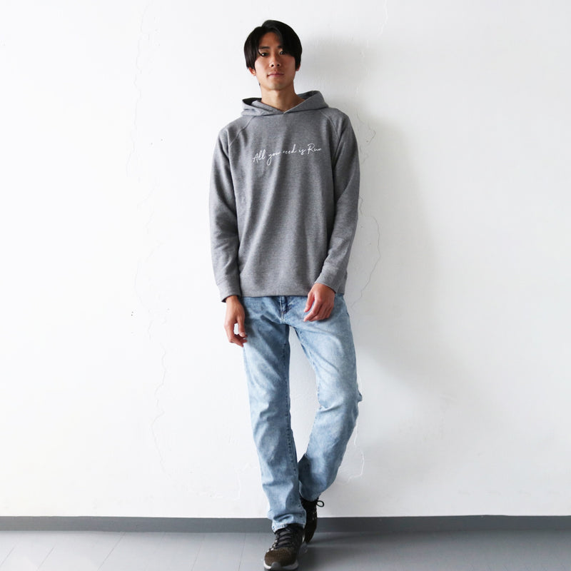 All you need is Run Hoodie by JAMMIN 2nd Model (Gray)