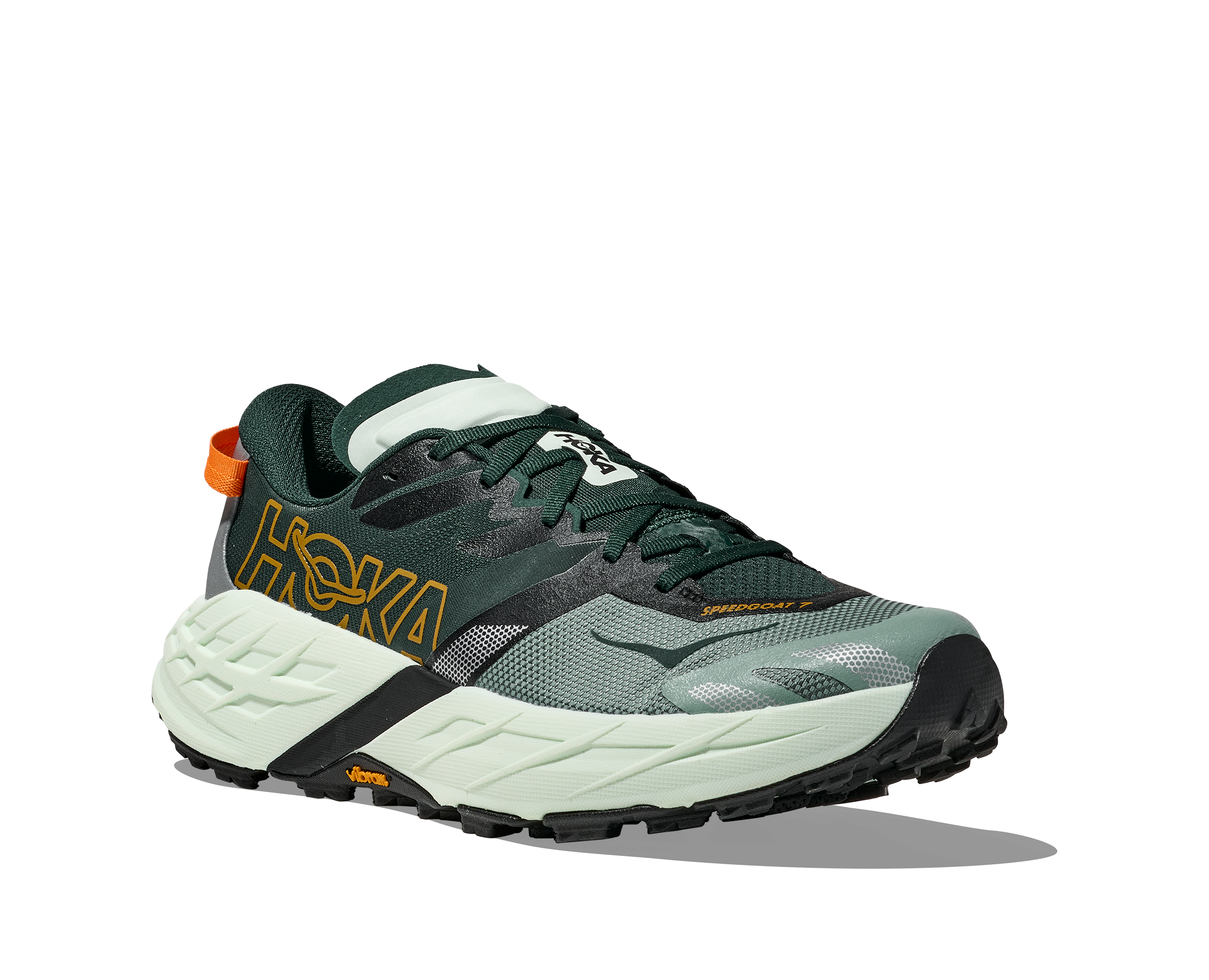 HOKA SPEEDGOAT 7 (MENS) BAY LEAF / SEA GLASS