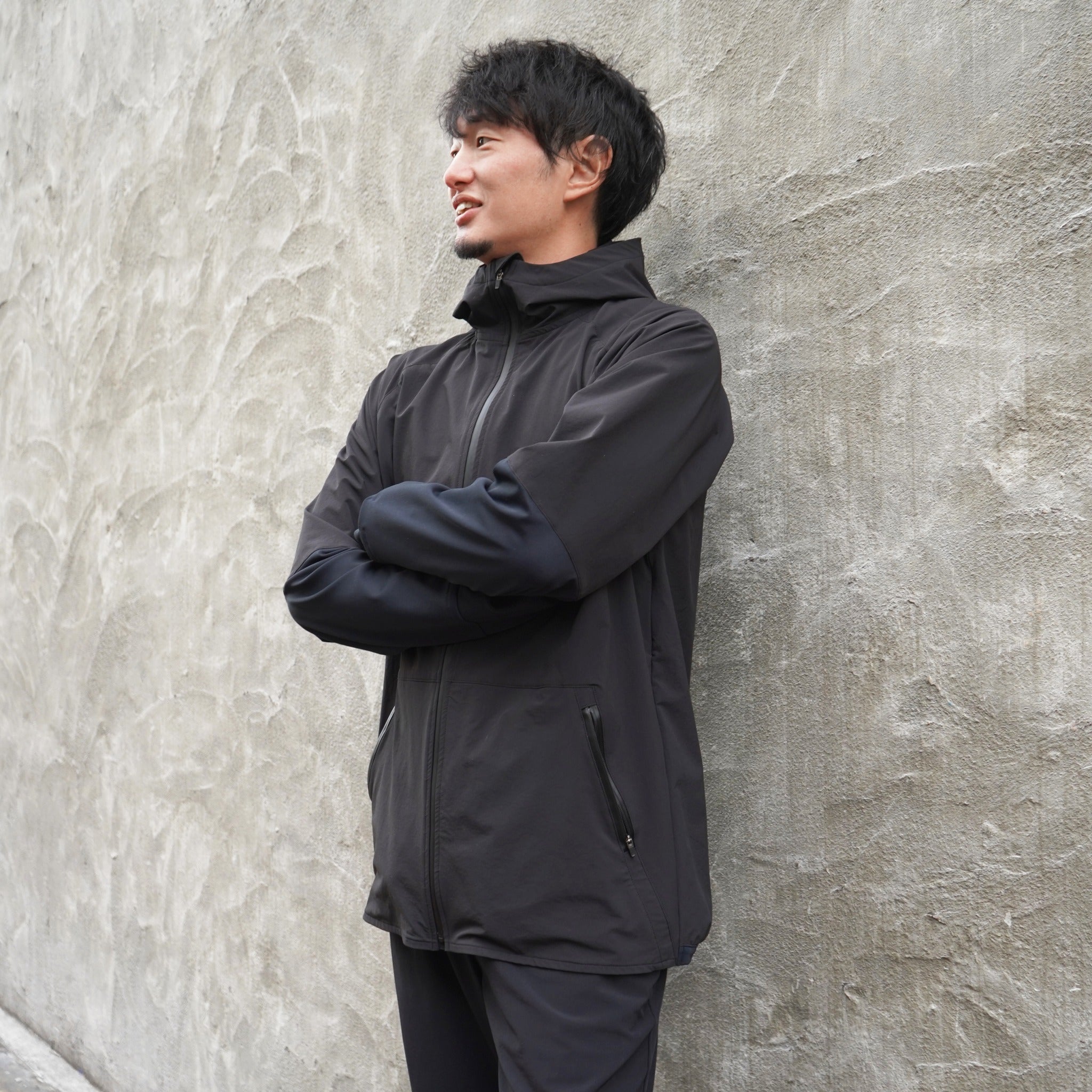 【展示サンプル】THE RUNNING JACKET by Runtrip 3rd model (Black)