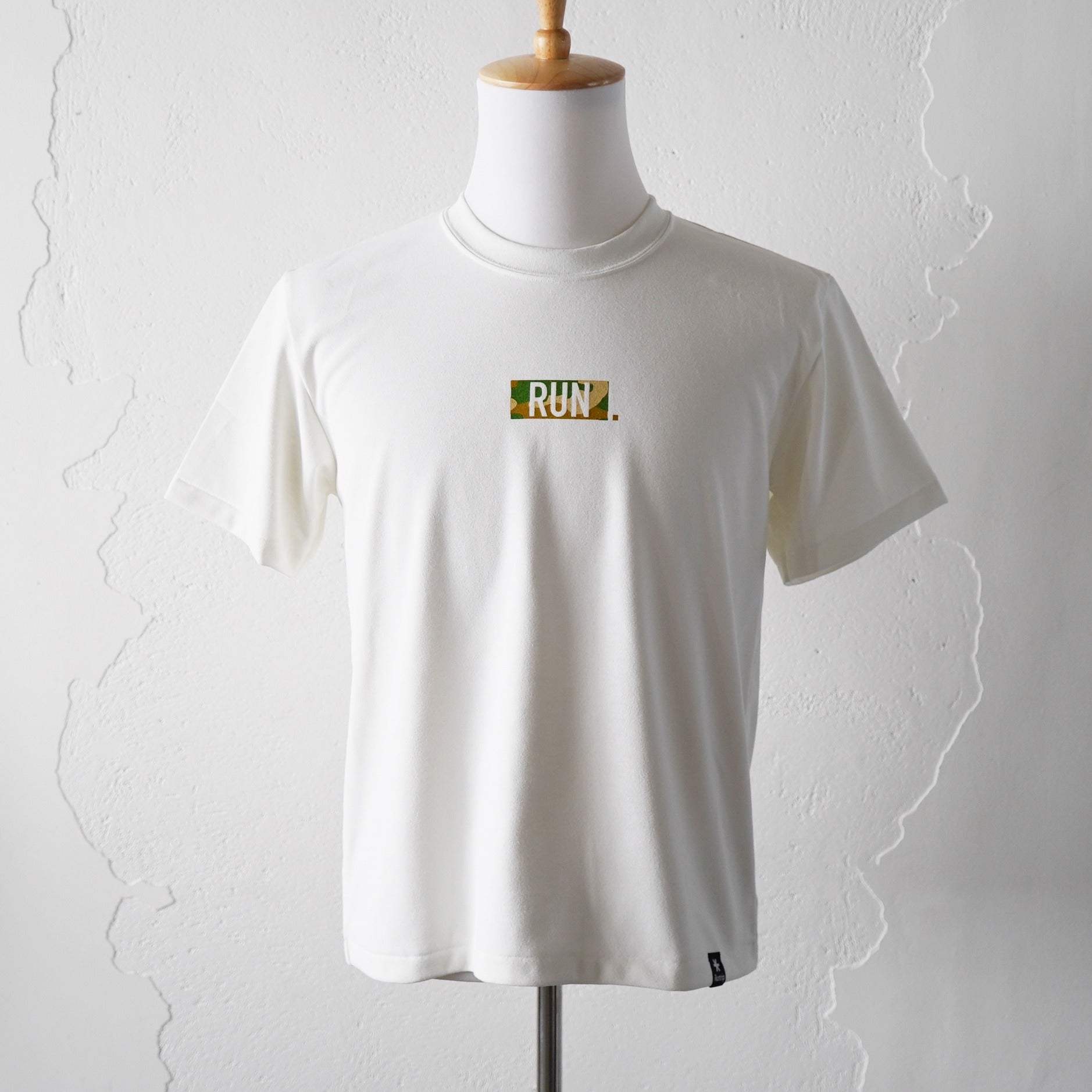 EAT DRINK SLEEP RUN / “STREET” RUN. HEAVY WEIGHT Tee Limited "Camouflage" Edition (White)