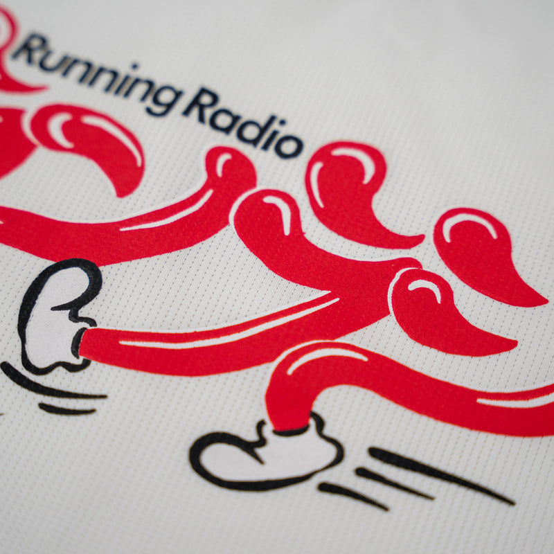 【予約商品】ランラジ × JINGER Racing Tank (White / Men’s)