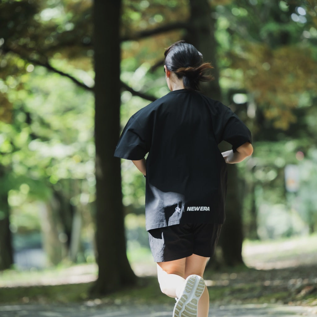 NEW ERA × Runtrip Utility Oversized Tee (Black)
