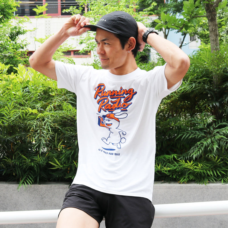 ランラジ Running Rabbit Tee (White)　