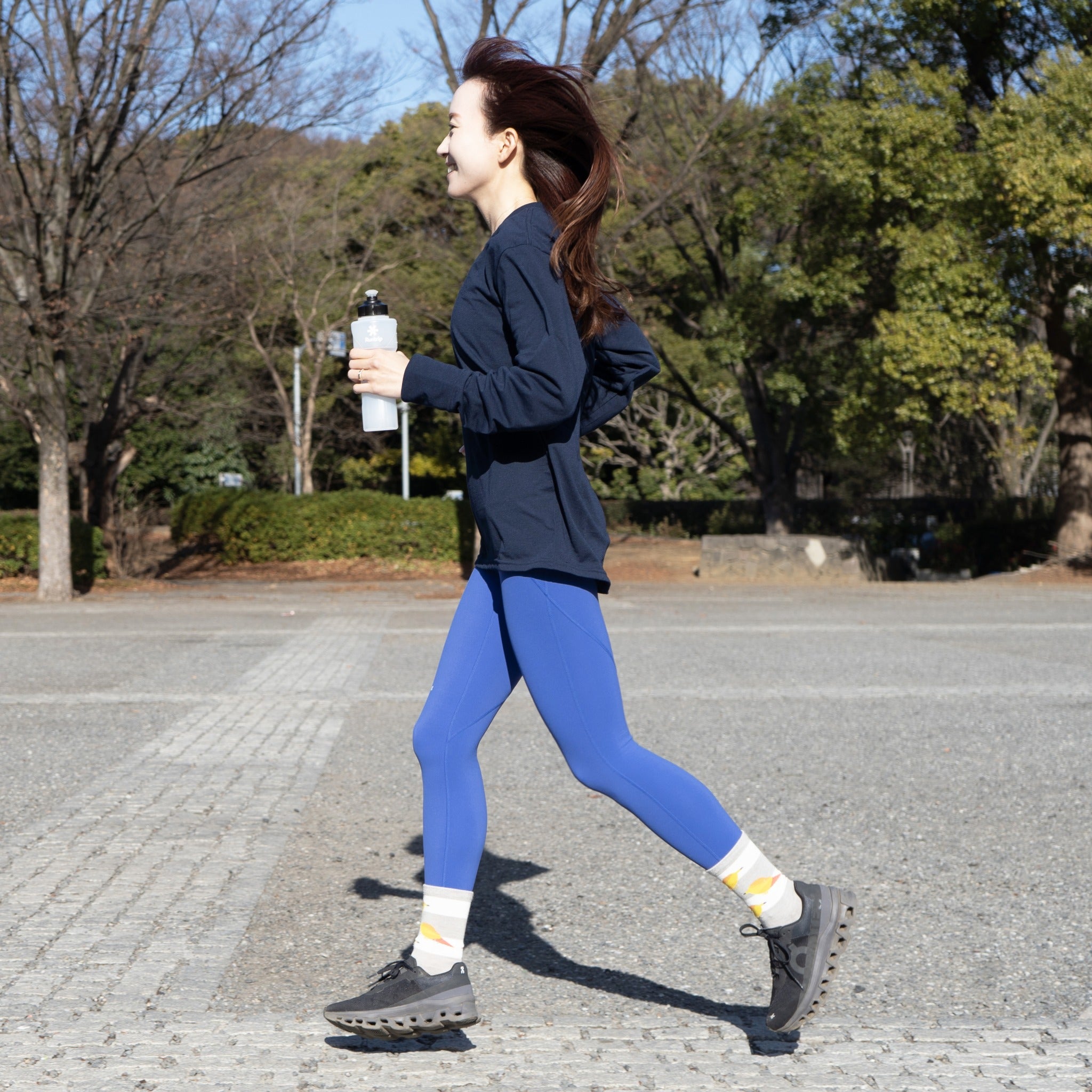 Runtrip LOGO BOTTLE｜ランニングマイボトル New Model (Black)