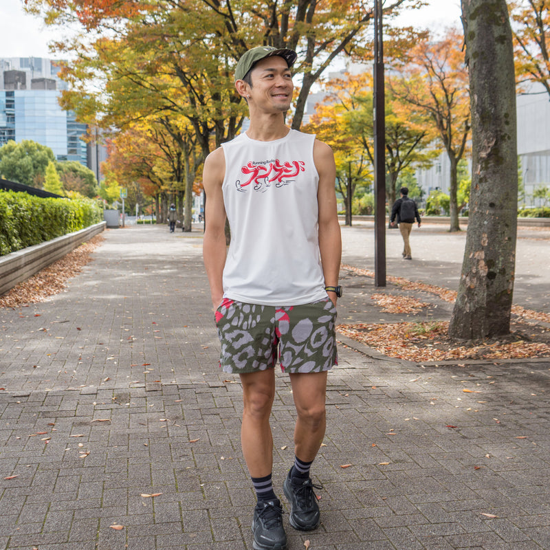 【予約商品】ランラジ × JINGER Racing Tank (White / Men’s)