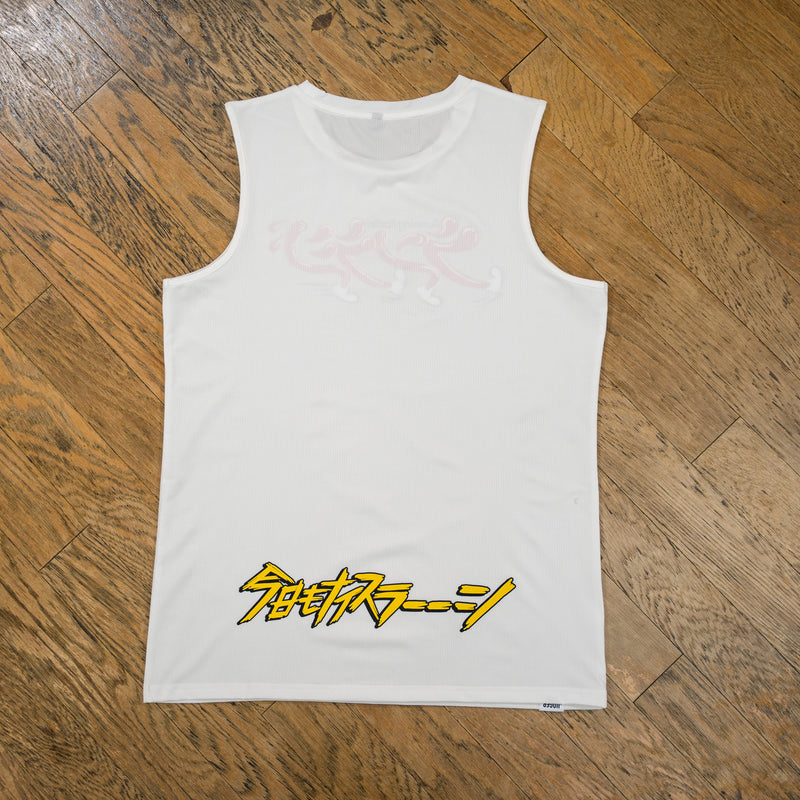 【予約商品】ランラジ × JINGER Racing Tank (White / Men’s)