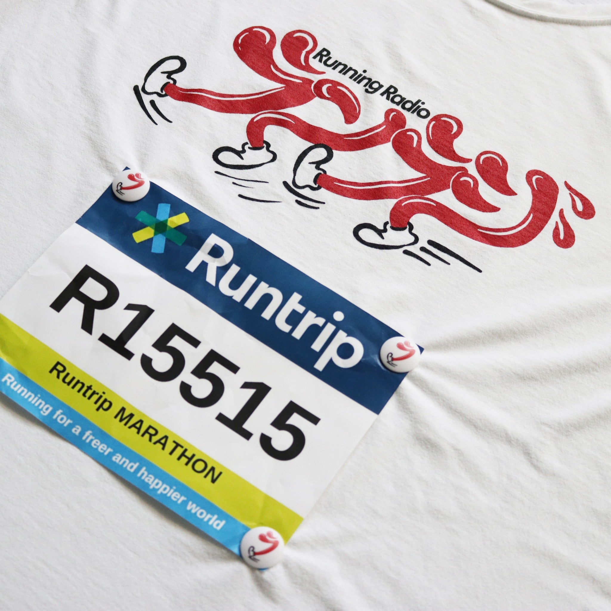 ランラジ オリジナルゼッケンホルダー（4個セット）