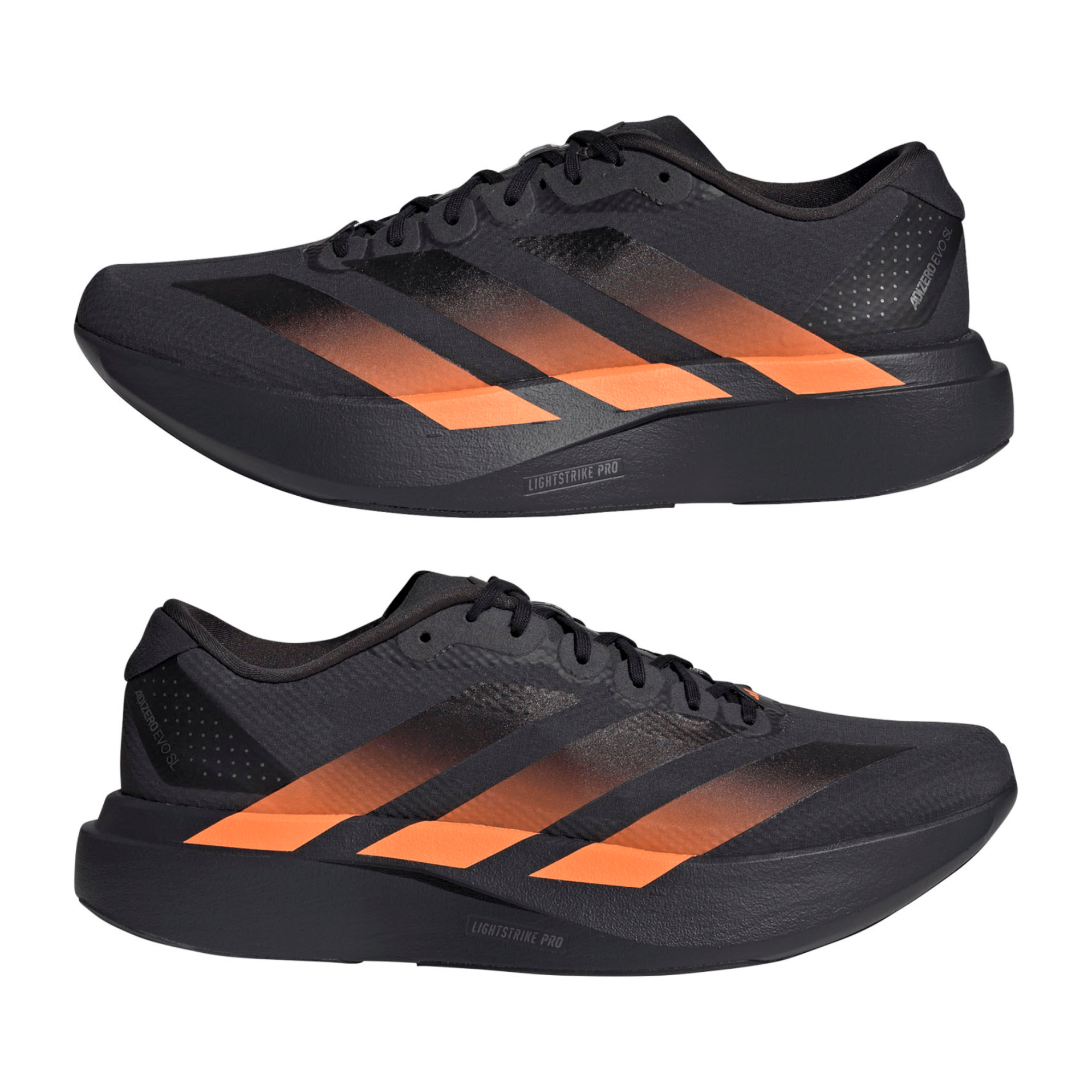 adidas ADIZERO EVO SL WOVEN（Men's）カーボン/コアブラック/ルシッドオレンジ