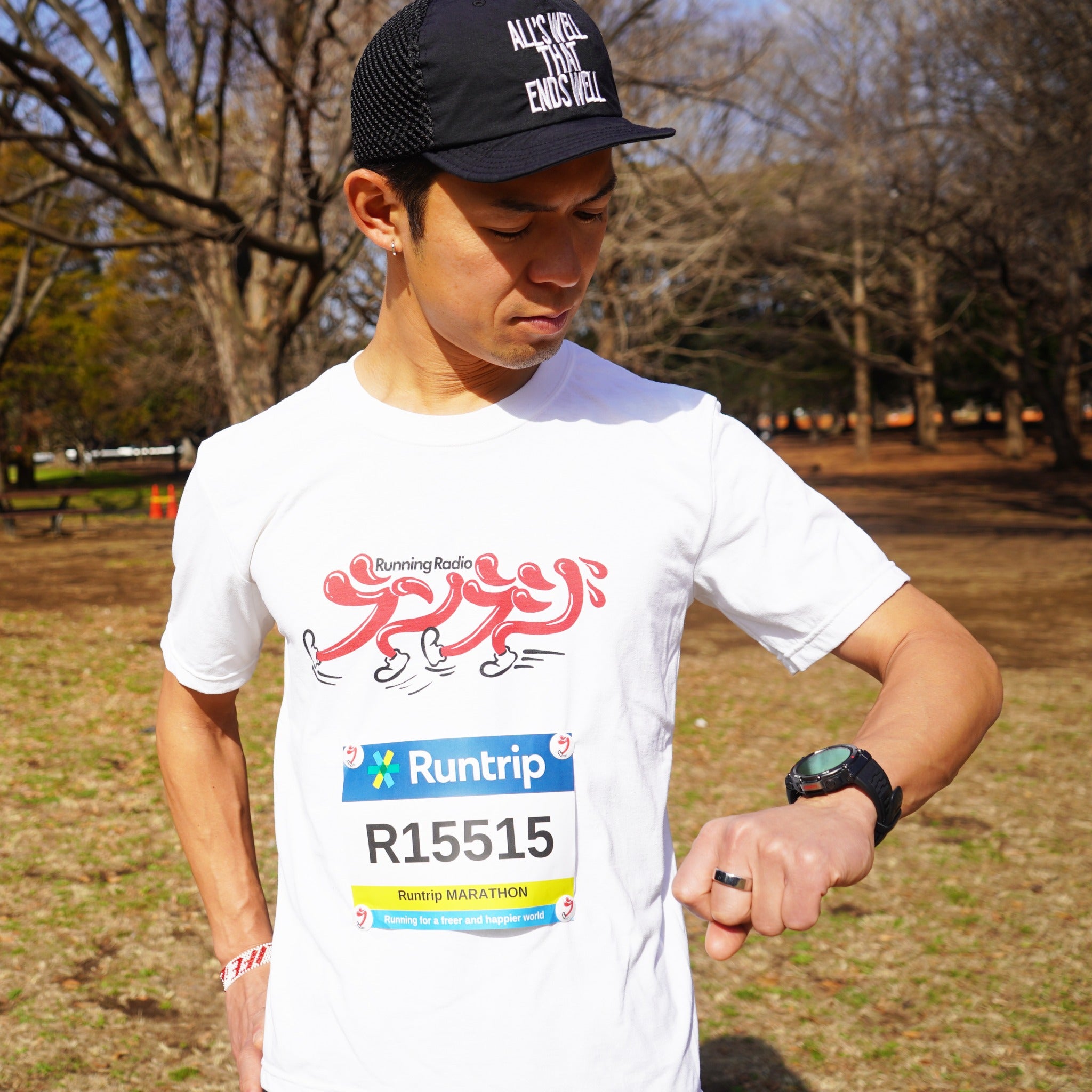 ランラジ オリジナルゼッケンホルダー（4個セット）