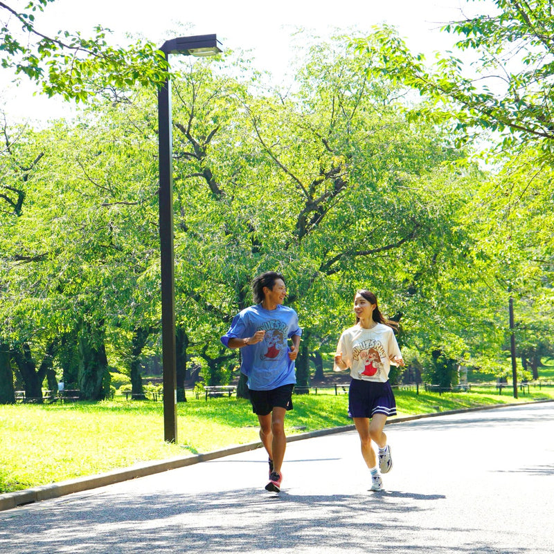 Style | I LOVE DONUTS RUNNING TEE by JINGER (Blue)