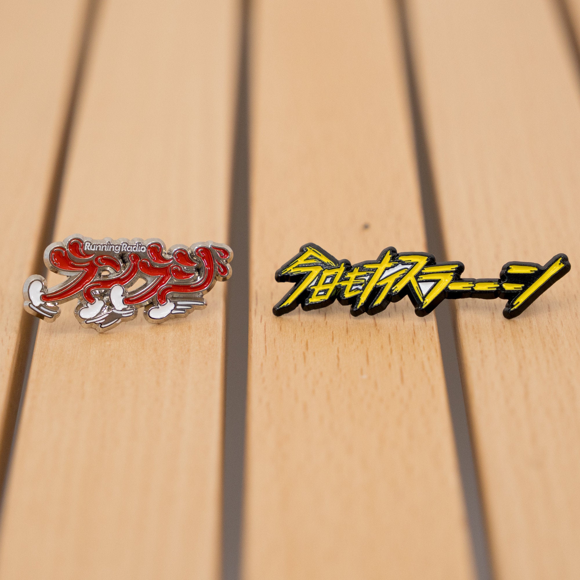 ランラジ ピンバッジ