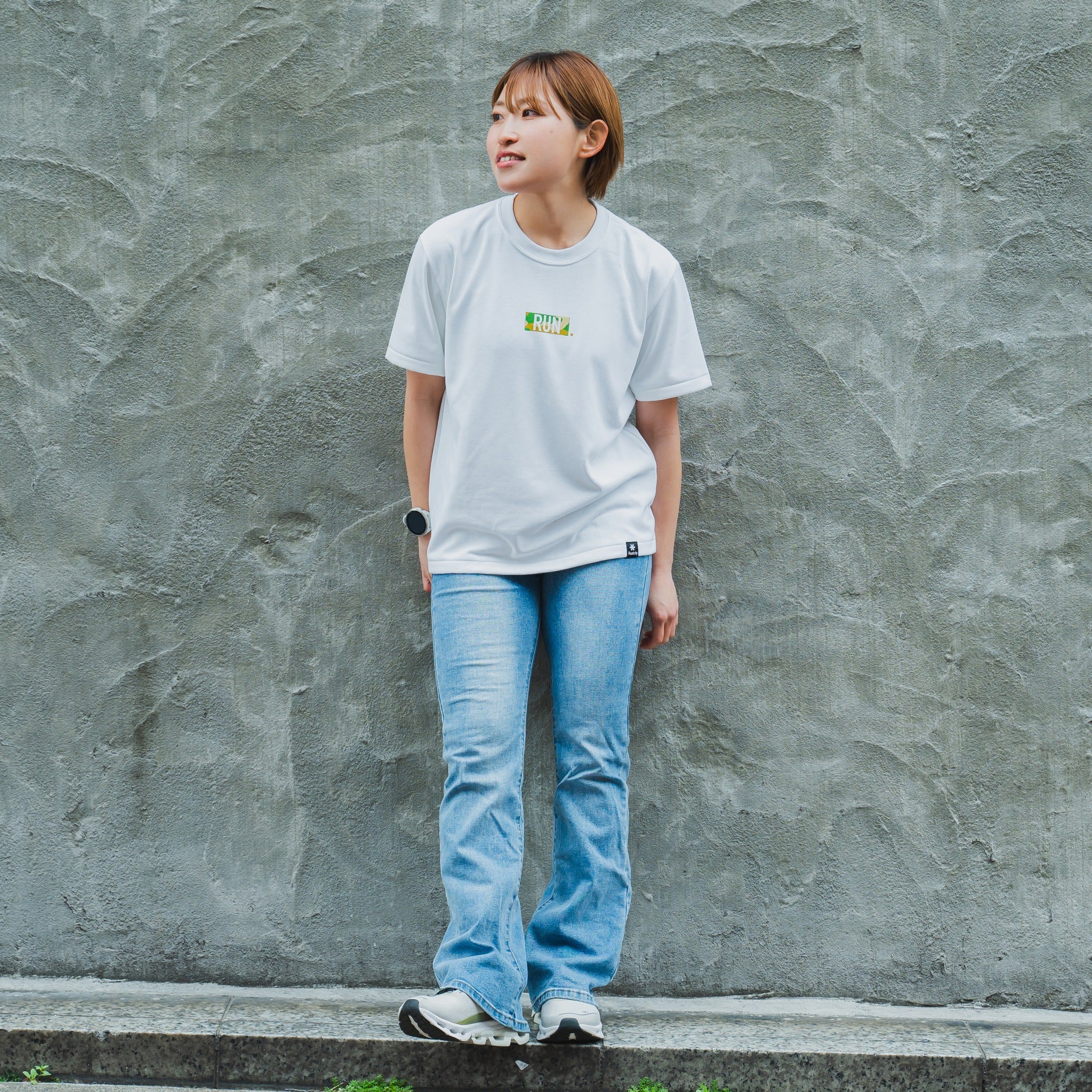 EAT DRINK SLEEP RUN / “STREET” RUN. HEAVY WEIGHT Tee Limited "Camouflage" Edition (White)