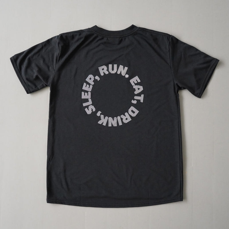 EAT DRINK SLEEP RUN / Circle Logo Tee (Black)