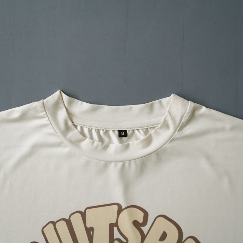 Style | I LOVE DONUTS RUNNING TEE by JINGER (Ivory)