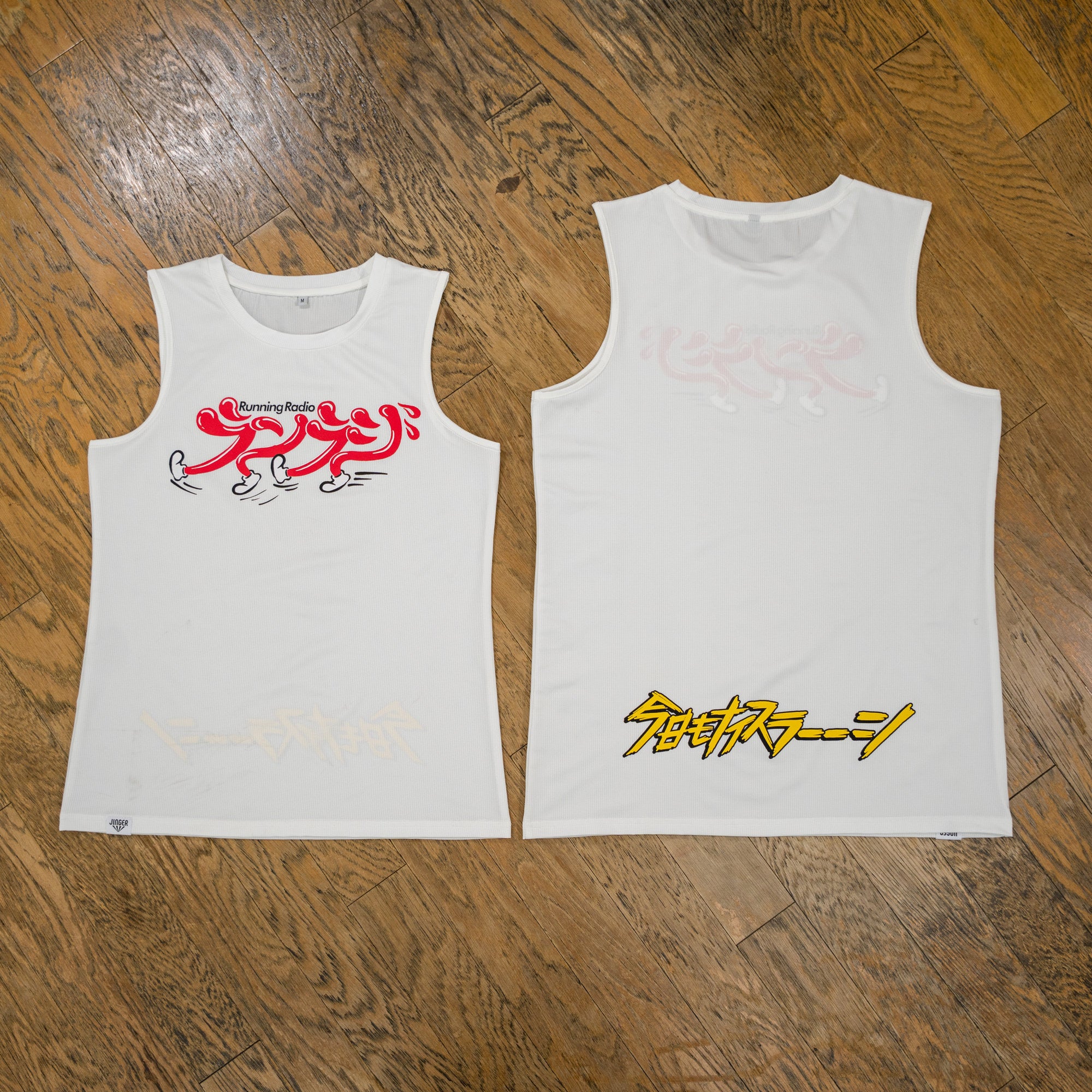 【予約商品】ランラジ × JINGER Racing Tank (White / Women’s)