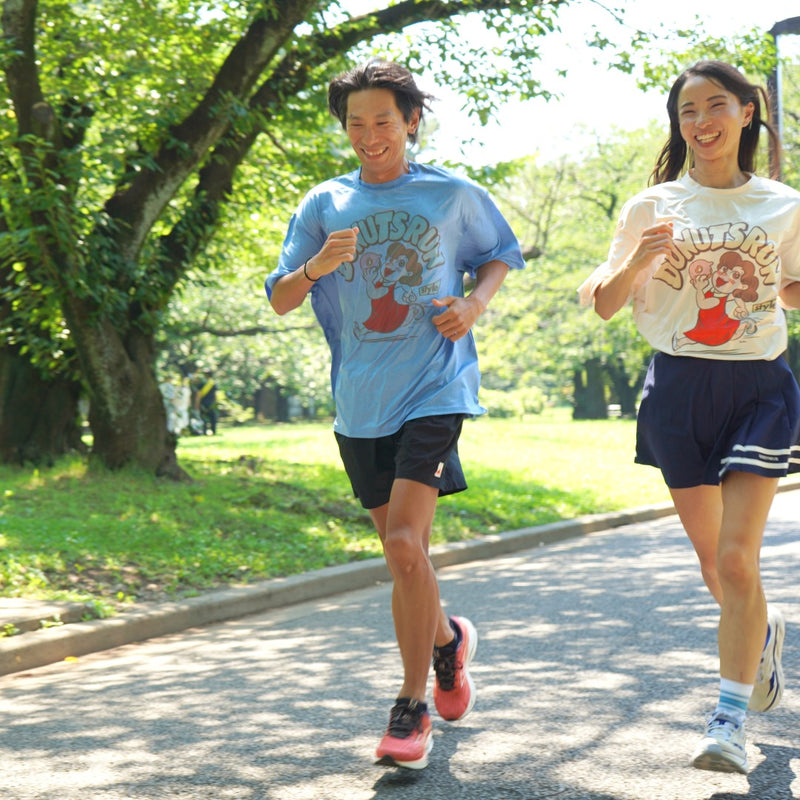 Style | I LOVE DONUTS RUNNING TEE by JINGER (Ivory)