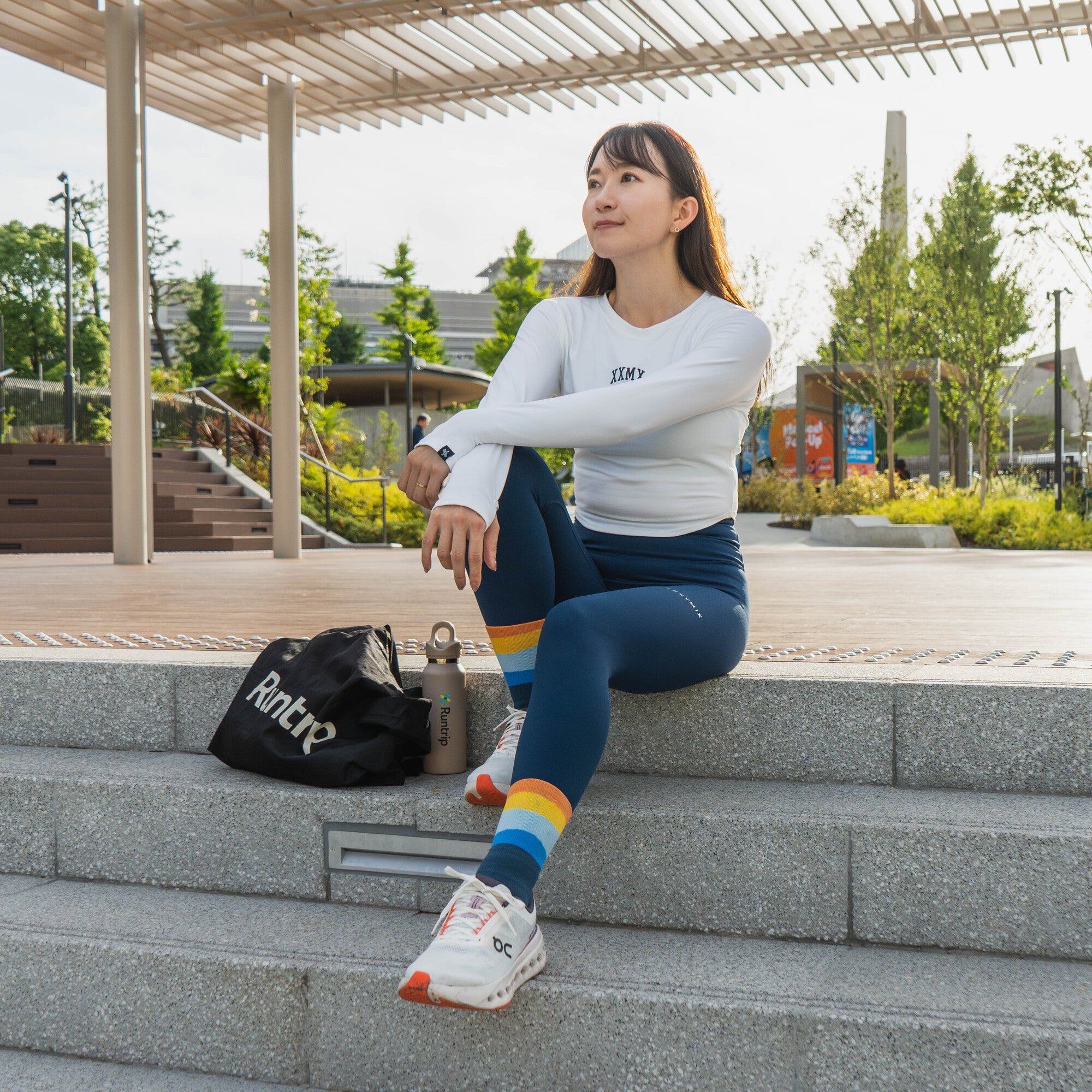 XEXYMIX コットンライク指穴付き Long-Sleeve Tee