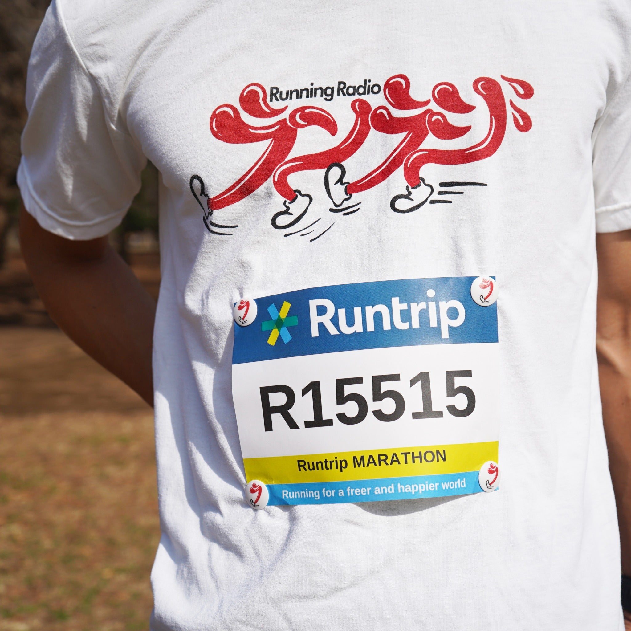 ランラジ オリジナルゼッケンホルダー（4個セット）