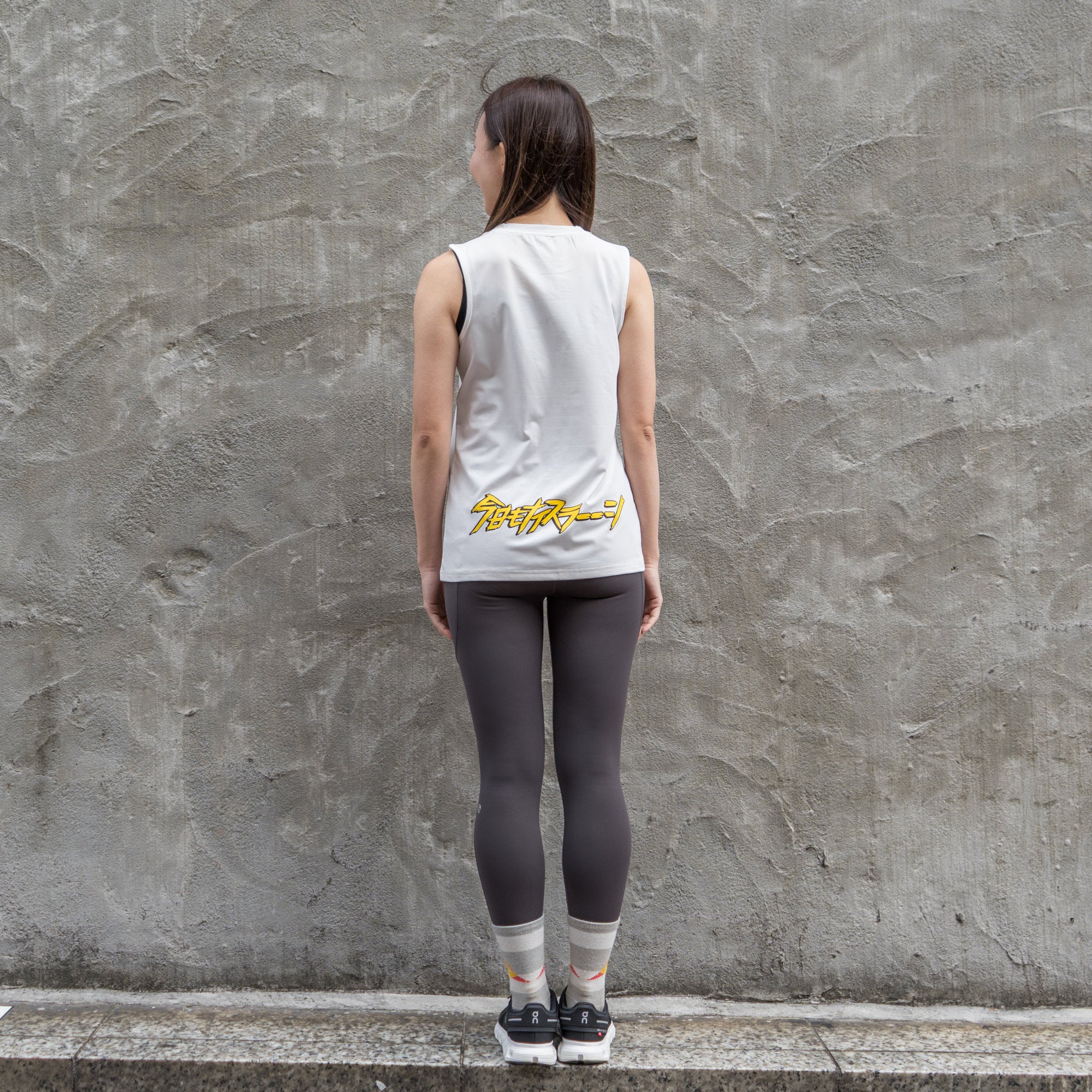 【予約商品】ランラジ × JINGER Racing Tank (White / Women’s)