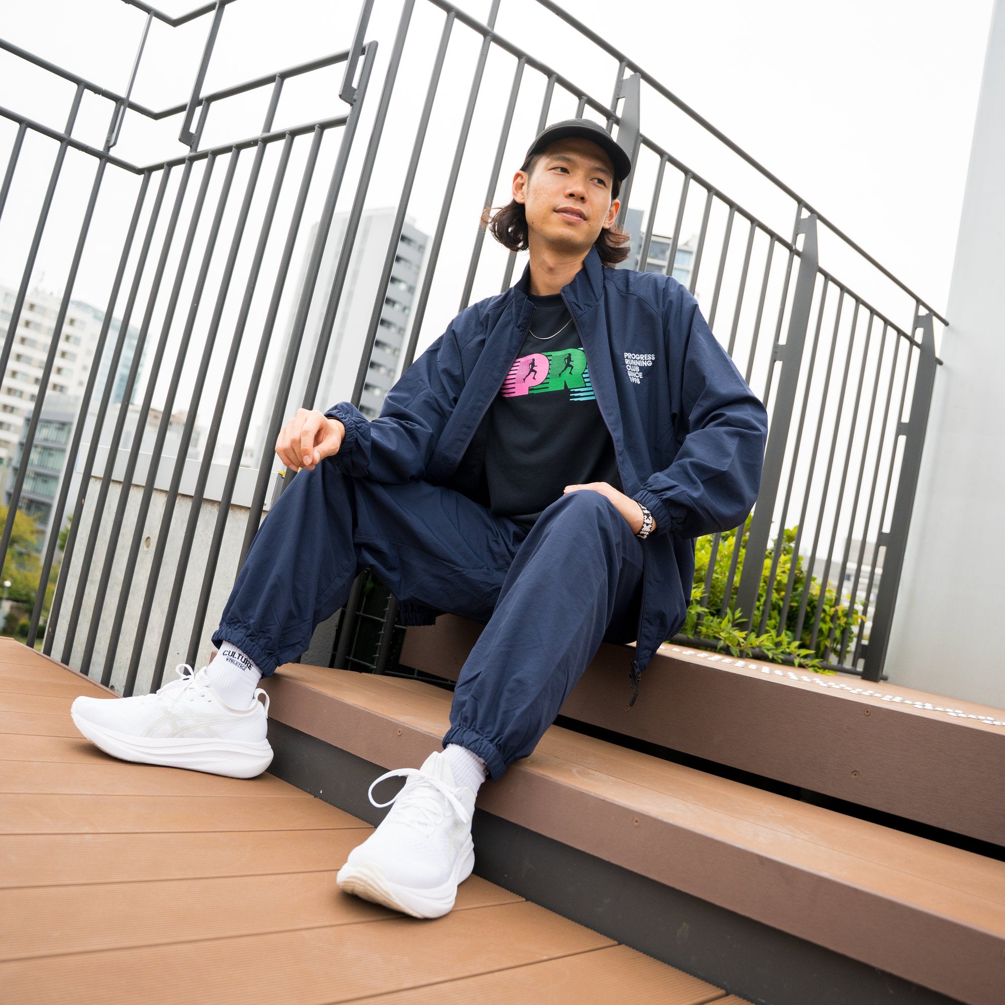 【PROGRESS RUNNING CLUB】 ランニングパンツ ネイビー PROGRESS RUNNING CLUB プログレスランニングクラブ JOGGER PANTS