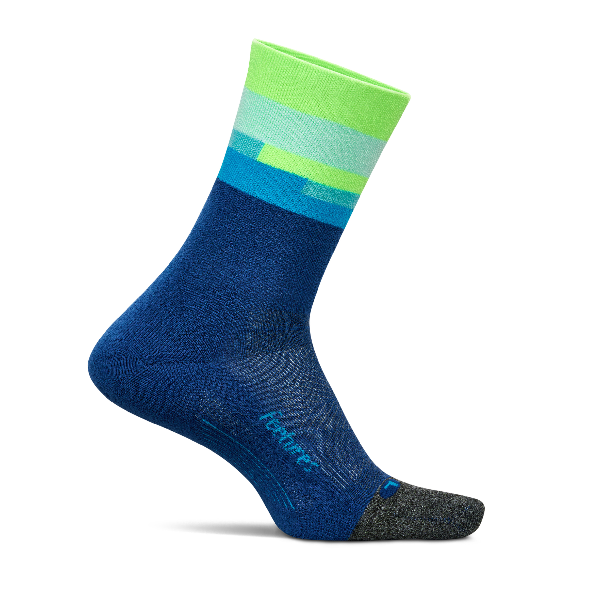 Feetures｜ELITE LIGHT CUSHION MINI CREW (Surfboard Blue)