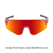 Smoky Pink Frame / Dark Red Mirror Lens