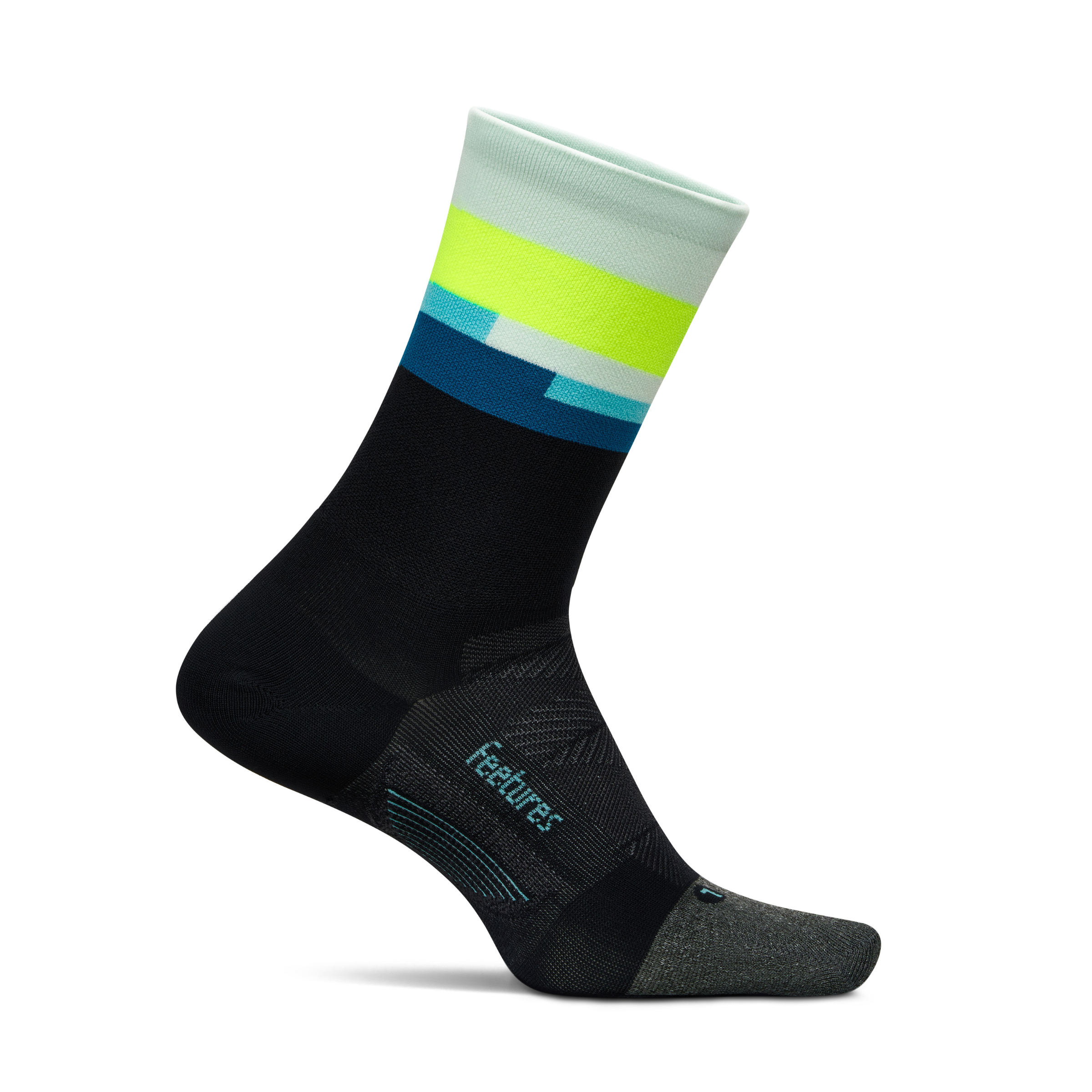 Feetures｜ELITE ULTRA LIGHT MINI CREW (Bayside Black)